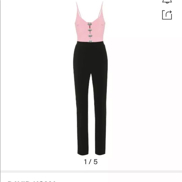 david koma Pants - Nwt David Koma Jumpsuit UK6 Candy